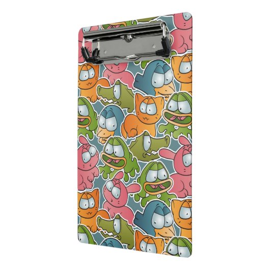  patroon met cartoons mini klembord (Angled2)