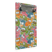  patroon met cartoons mini klembord (Schuin)