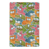  patroon met cartoons mini klembord (Achterkant)