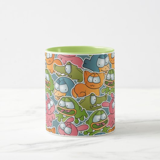  patroon met cartoons mok (Midden)