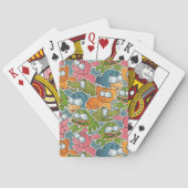  patroon met cartoons pokerkaarten (Achterkant)