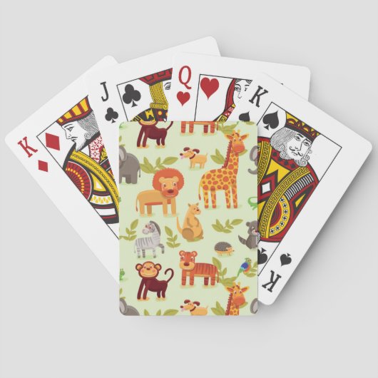 Patroon met Cartoons Pokerkaarten (Achterkant)