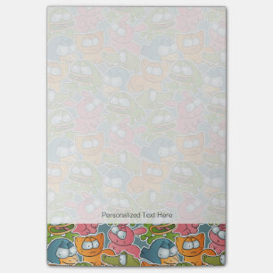  patroon met cartoons post-it® notes