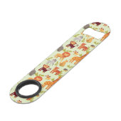 Patroon met Cartoons Speed Flessenopener (Voorkant Gekanteld)