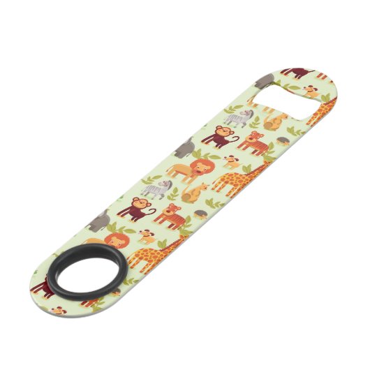 Patroon met Cartoons Speed Flessenopener (Voorkant Gekanteld)