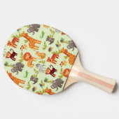 Patroon met Cartoons Tafeltennisbatje (Zijkant)