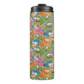  patroon met cartoons thermosbeker (Voorkant)