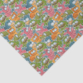 patroon met cartoons tissuepapier (Detail)