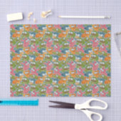 patroon met cartoons tissuepapier (Craft)