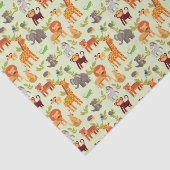 Patroon met Cartoons Tissuepapier (Detail)