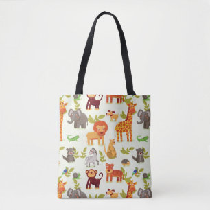 Patroon met Cartoons Tote Bag