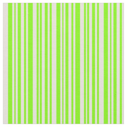 Patroon met Chartreuse & Beige Lined Stof (Close Up)