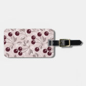 Patroon met Cherries 2 Bagagelabel (Voorkant horizontaal)