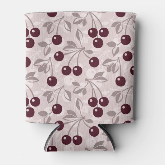 Patroon met Cherries 2 Blikjeskoeler (Voorkant)