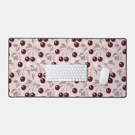 Patroon met Cherries 2 Bureaumat (Keyboard & Muis)