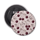 Patroon met Cherries 2 Button Flesopener (Voorkant)