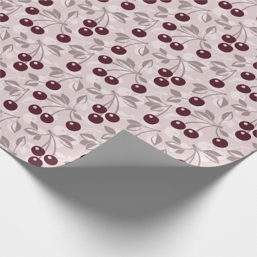 Patroon met Cherries 2 Cadeaupapier (Hoek)