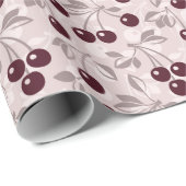 Patroon met Cherries 2 Cadeaupapier (Rol Hoek)