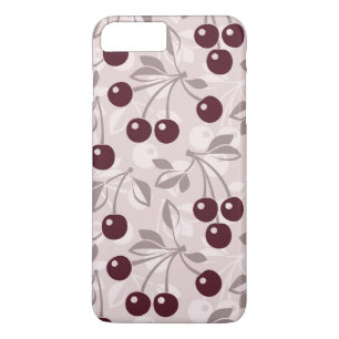 Patroon met Cherries 2 iPhone 8/7 Plus Hoesje