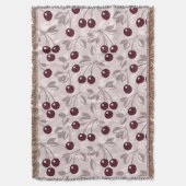 Patroon met Cherries 2 Deken (Voorkant Verticaal)