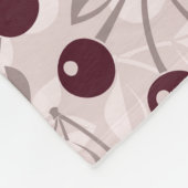 Patroon met Cherries 2 Fleece Deken (Hoek)