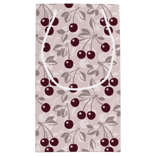 Patroon met Cherries 2 Klein Cadeauzakje (Achterkant)