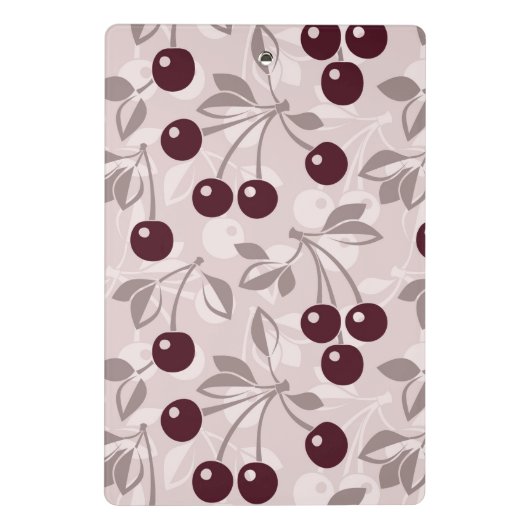 Patroon met Cherries 2 Mini Klembord (Achterkant)
