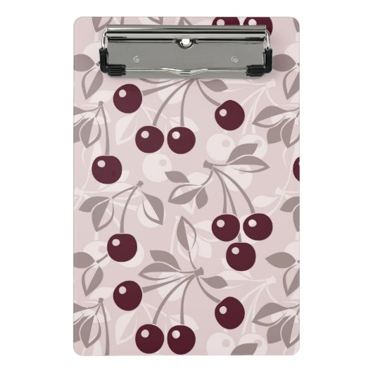Patroon met Cherries 2 Mini Klembord (Voorkant)