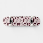 Patroon met Cherries 2 Persoonlijk Skateboard (Horizontaal)
