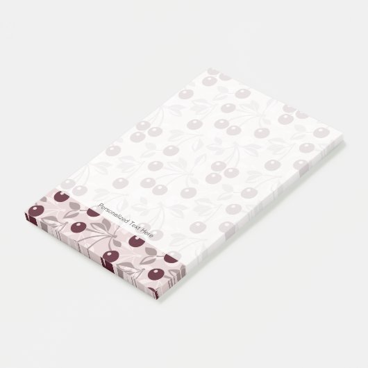 Patroon met Cherries 2 Post-it® Notes (Schuin)