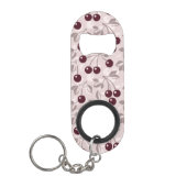 Patroon met Cherries 2 Sleutelhanger Flessenopener (Voorkant)