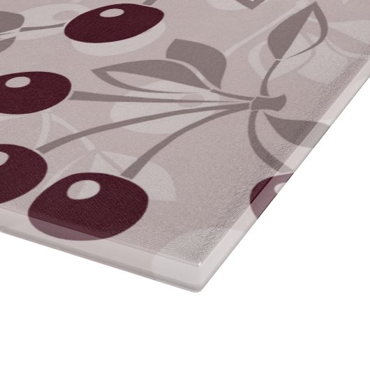 Patroon met Cherries 2 Snijplank (Hoek)
