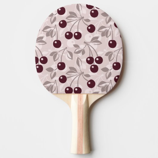 Patroon met Cherries 2 Tafeltennisbatje (Voorkant)