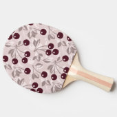 Patroon met Cherries 2 Tafeltennisbatje (Zijkant)