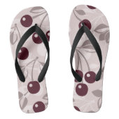 Patroon met Cherries 2 Teenslippers (Voetbed)