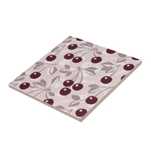 Patroon met Cherries 2 Tegeltje (Zijkant)