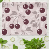 Patroon met Cherries 2 Theedoek (Gevouwen)