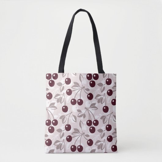 Patroon met Cherries 2 Tote Bag (Voorkant)