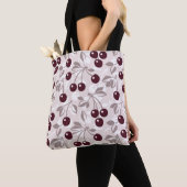 Patroon met Cherries 2 Tote Bag (Dichtbij)