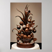 Patroon met chocolade poster (Voorkant)