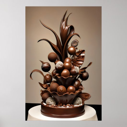 Patroon met chocolade poster (Voorkant)