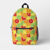 Patroon met citrusvruchten bedrukte rugzak (Voorkant)