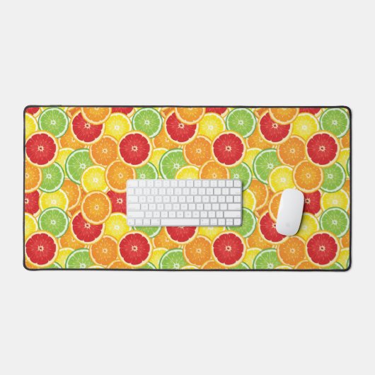 Patroon met citrusvruchten bureaumat (Keyboard & Muis)
