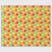 Patroon met citrusvruchten cadeaupapier (Vlak)