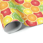 Patroon met citrusvruchten cadeaupapier (Rol Hoek)