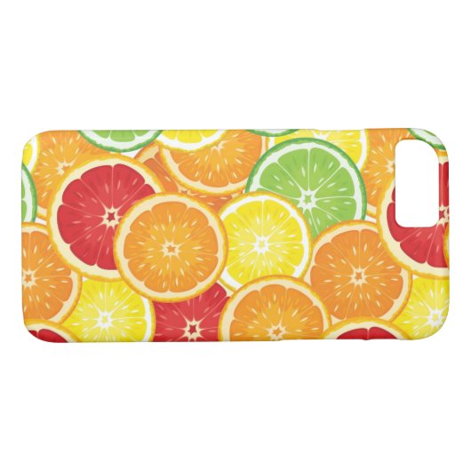 Patroon met citrusvruchten Case-Mate iPhone case (Achterkant (Horizontaal))