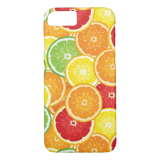 Patroon met citrusvruchten Case-Mate iPhone case (Achterkant)