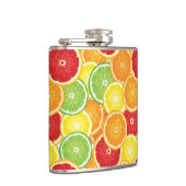 Patroon met citrusvruchten heupfles (Rechts)