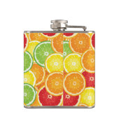 Patroon met citrusvruchten heupfles (Achterkant)