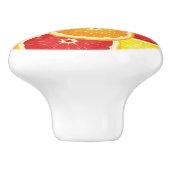 Patroon met citrusvruchten keramische knop (Zijkant)